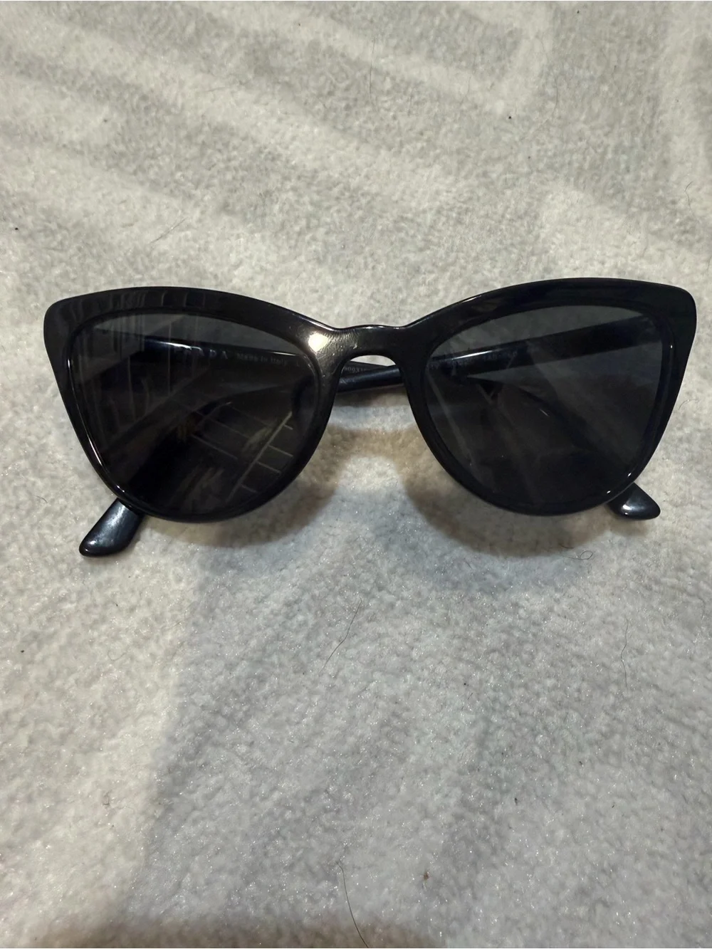 Prada Black Cat-Eye Sunglasses